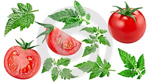 Tomato isolated on white background