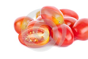 Tomatos isolated on white background