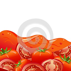 Tomato juice background