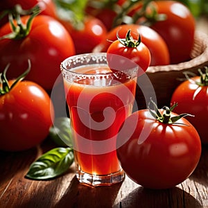 Tomato juice fresh squeezed tomato fruit vegetable drink, think smoothie nectar