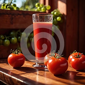 Tomato juice fresh squeezed tomato fruit vegetable drink, think smoothie nectar