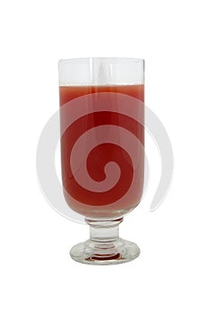 Tomato juice glass