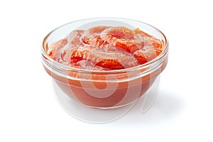 Tomato Ketchup In Piala Isolated