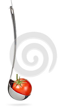 Tomato in the ladle