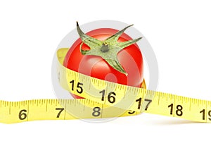 Tomato and measuring tape