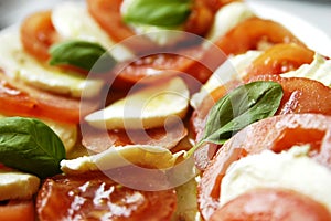 Tomato and mozarella salad