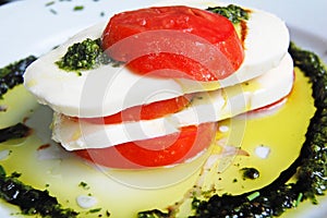 Tomato and mozzarella salad