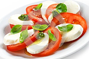 Tomato and mozzarella salad