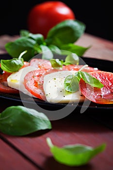 Tomato and mozzarella salad