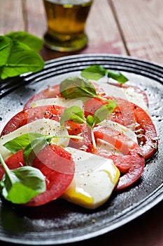 Tomato and mozzarella salad