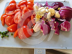Tomato ,Onion, Gallic and Chili