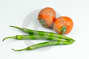 Tomato and pepper fresh