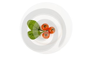 Tomato on plate