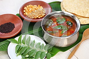 Tomato rasam, south indian soup