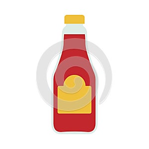 Tomato sauce bottle. Ketchup or hot chilli sauce. BBQ sauce