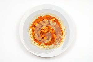 Tomato sauce spaghetti