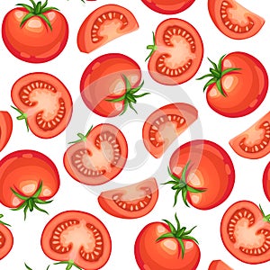 Tomato seamless pattern