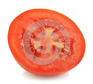 Tomato slice isolated