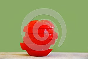 Tomato slices stack