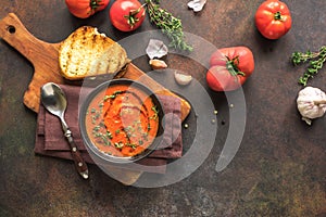 Tomato Soup with grilled cheese