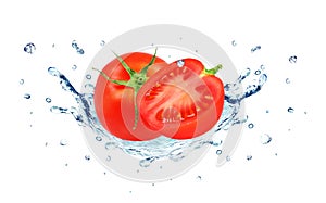 Tomato splash water