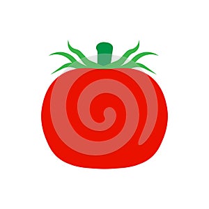 Tomato vegetarian natural isolated harvest vector. Summer food nature red vegetable cooking. Tasty illustration vegan fresh organi