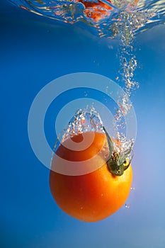 Tomato in water