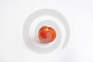 Tomato in a white background