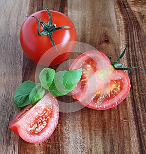 Tomatoes and basil