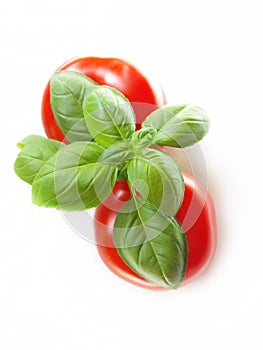 Tomatoes and basil