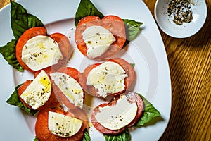 Tomatoes, Basil and Cheese