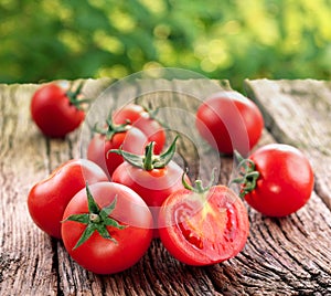 Tomatoes, cooked with herbs for the preservation