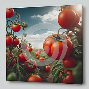 Tomatoes garden photography