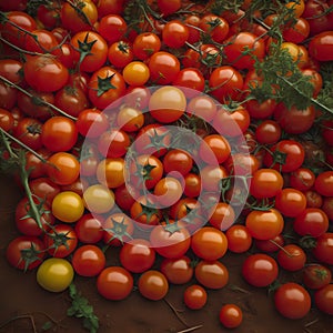 Tomatoes garden photography