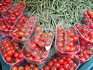 Tomatoes and green beans