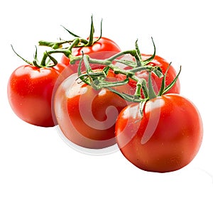 Tomatoes isolated on transparent background.