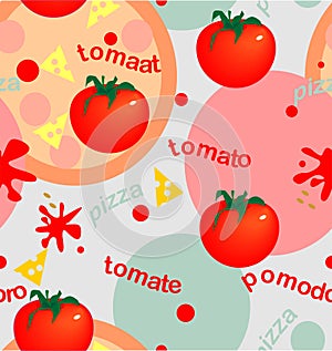 Tomatoes and pizza