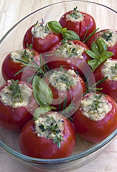 Tomatoes in provencal style
