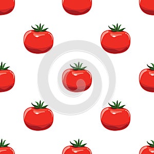 Tomatoes seamless pattern background.