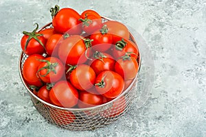 Tomatoes are small fresh ripe red