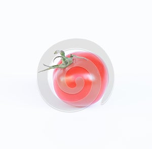 Tomatoes on a white background