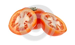 Tomatos isolated on white