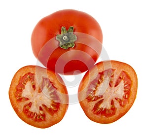 tomatos isolated on white