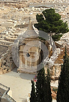 Tomb of Absalom (Absalom's Pillar) in Kidron Valley, Jerusalem,