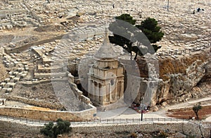 Tomb of Absalom (Absalom's Pillar) in Kidron Valley, Jerusalem, Israel