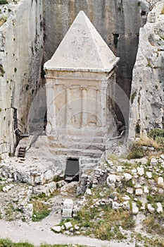 Tomb of Absalom in Kidron Valley, Jerusalem, Israel