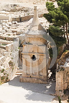 Tomb of Absalom in Kidron Valley, Jerusalem, Israel