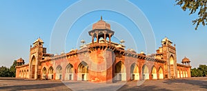 Tomb of Akbar the Great at Sikandra Fort in Agra, India