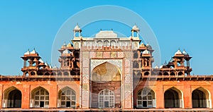 Tomb of Akbar the Great at Sikandra Fort in Agra, India