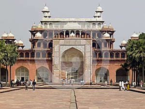 Tomb of Akbar at Sikandra near Agra - India